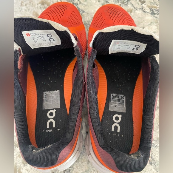 ON-Running Mens Cloudflow Running Shoe Mens SZ 10.5 Flare/Dawn - Picture 14 of 15